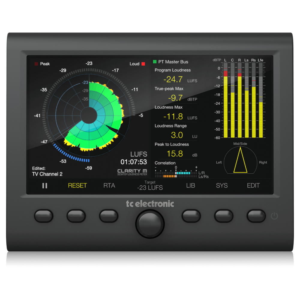 TC Electronic CLARITY M USB Bağlantılı Stereo ve 5.1 Ses Yüksekliği Ölçer 1