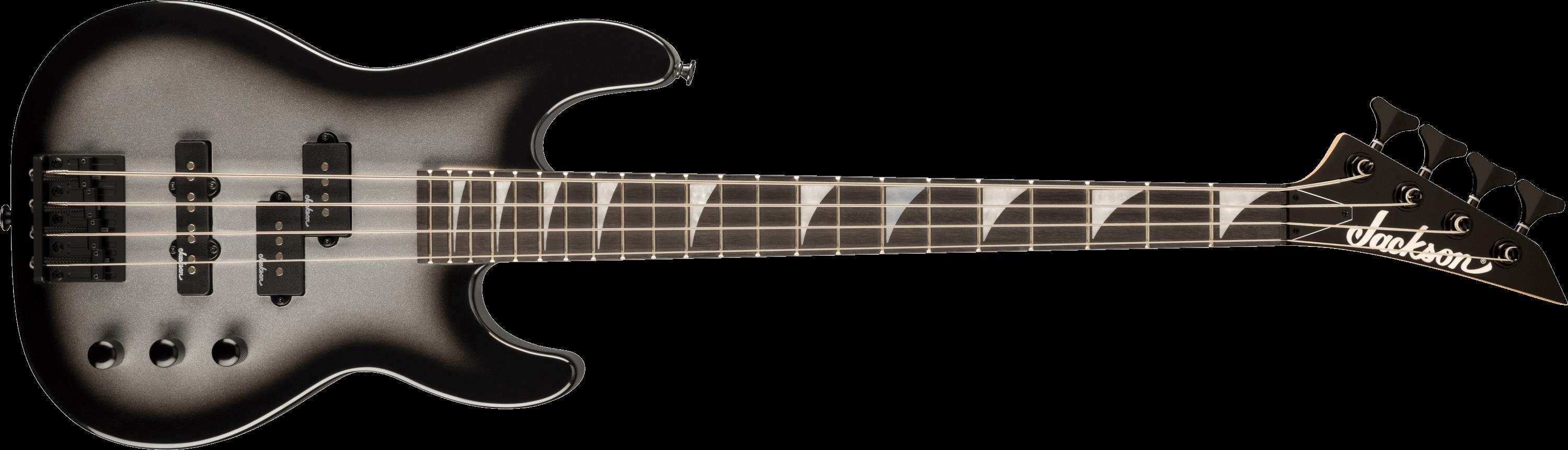 Jackson Limited Edition JS Concert Bass Minion JS1X Amaranth Klavye Silverburst Bas Gitar 1