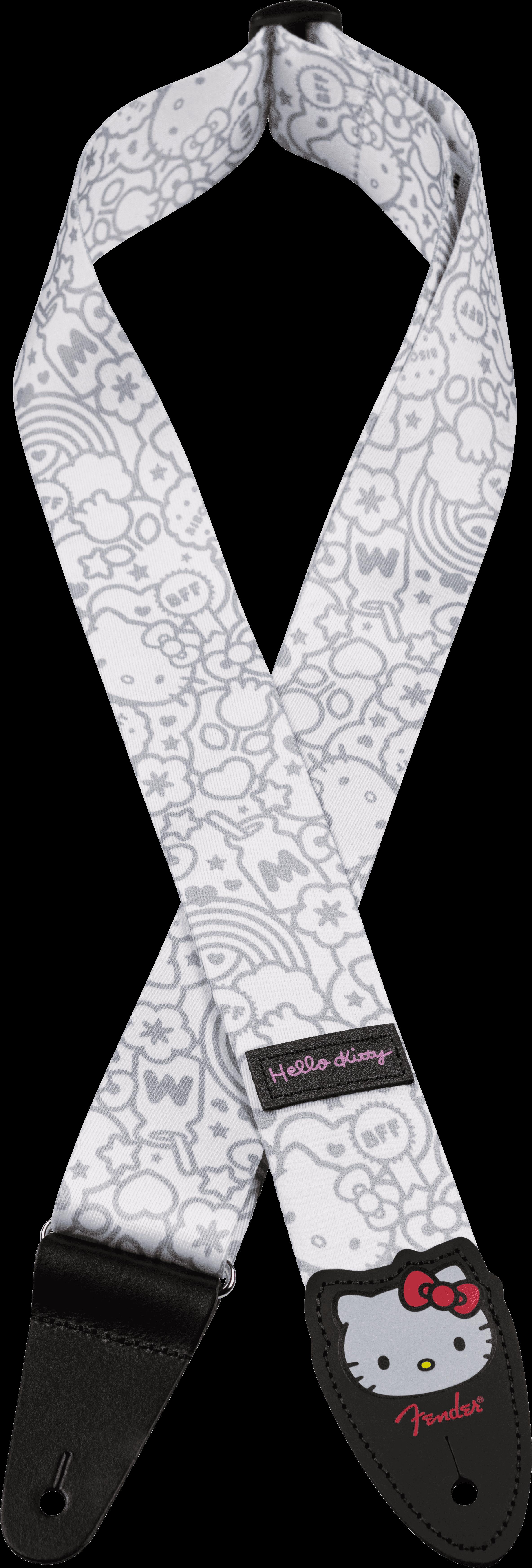 Fender x Hello Kitty Poly Beyaz Gitar Askısı 1