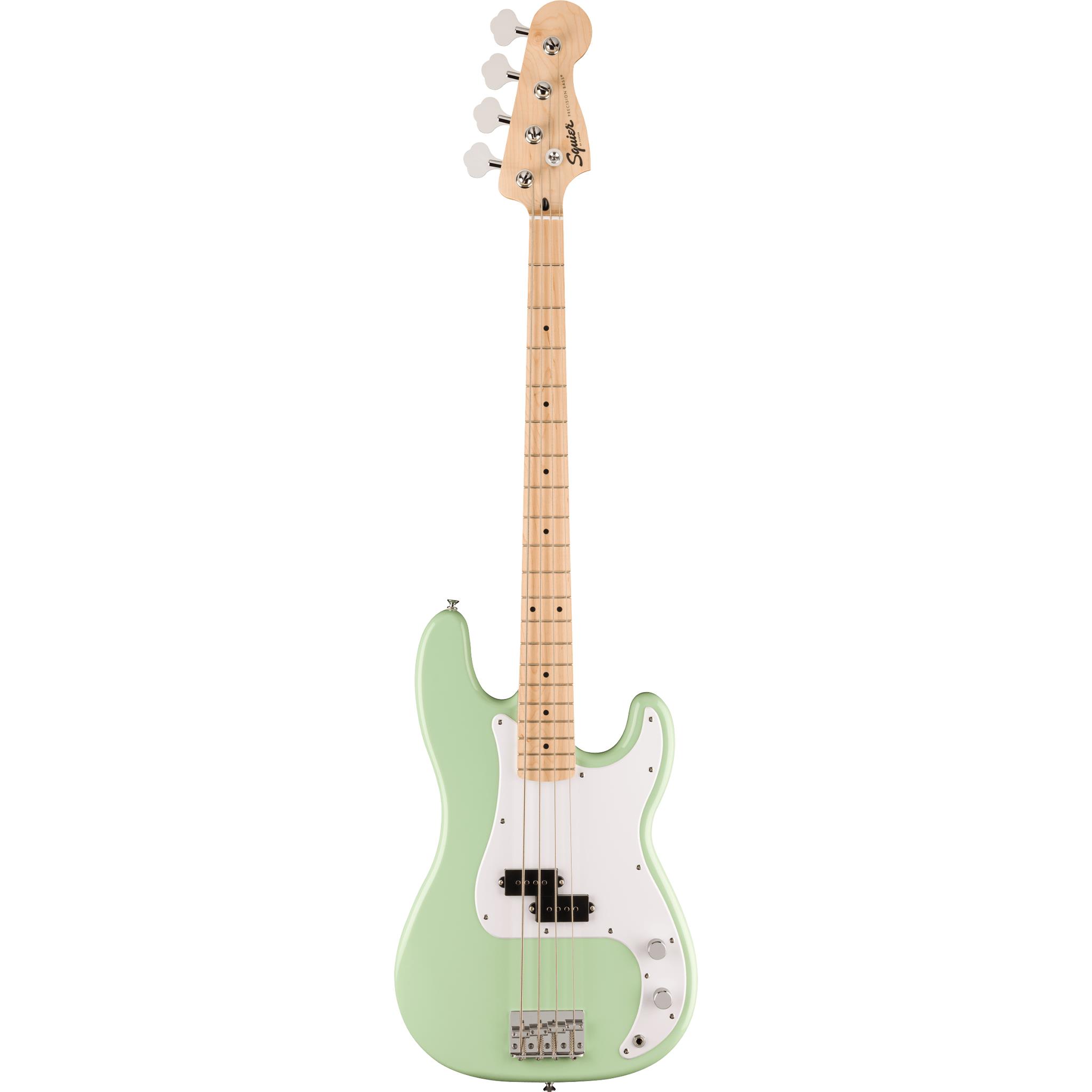 Squier Limited Edition Sonic Precision Bass Akçaağaç Klavye WPG Surf Green Bas Gitar 1