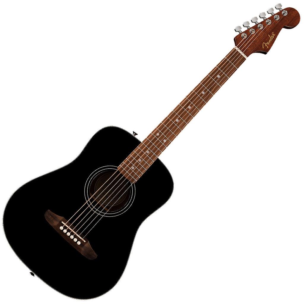 Fender California Standard Redondo Mini Black w/Bag Akustik Gitar 1