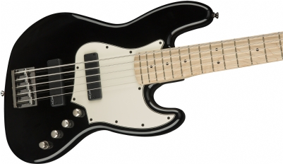 Squier Contemporary Active Jazz Bass V HH Akçaağaç Klavye Black Bas Gitar 3