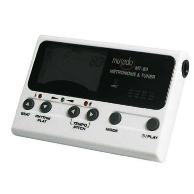 Musedo MT-80 Chromatic Beyaz Metro-Tuner 1
