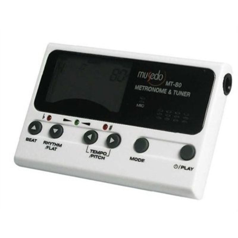 Musedo MT-80 Chromatic Beyaz Metro-Tuner 2