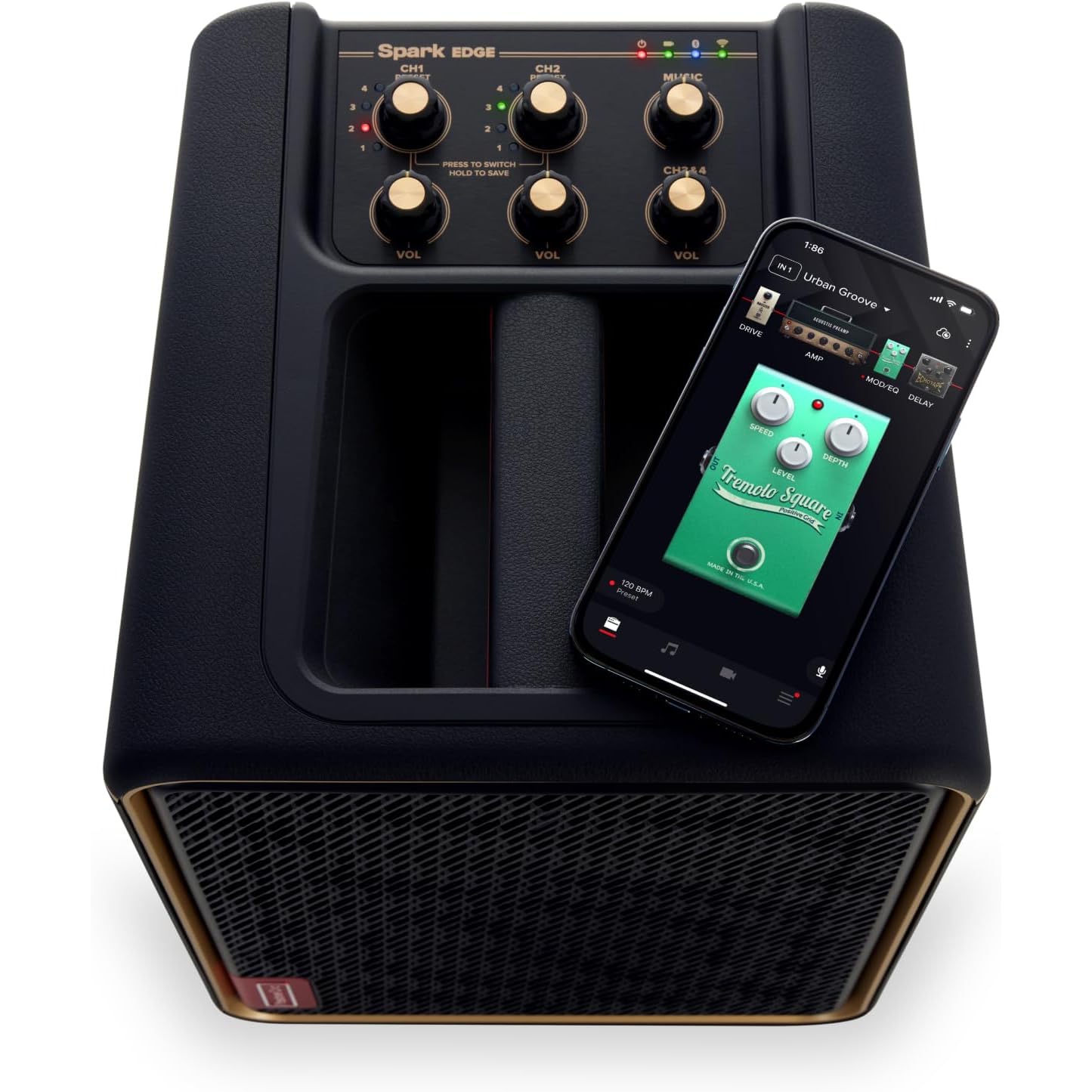Positive Grid Spark Edge 65-watt Combo Amfi ve PA Sistem (Siyah) 2