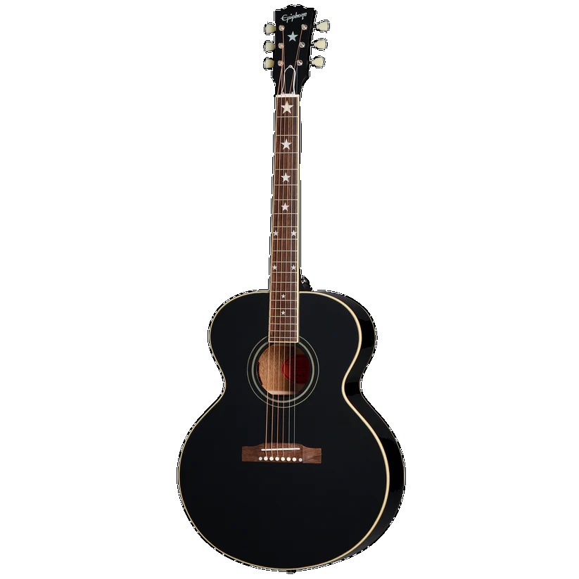 Epiphone IGC J-180 LS Acoustic Guitar (Ebony) 1