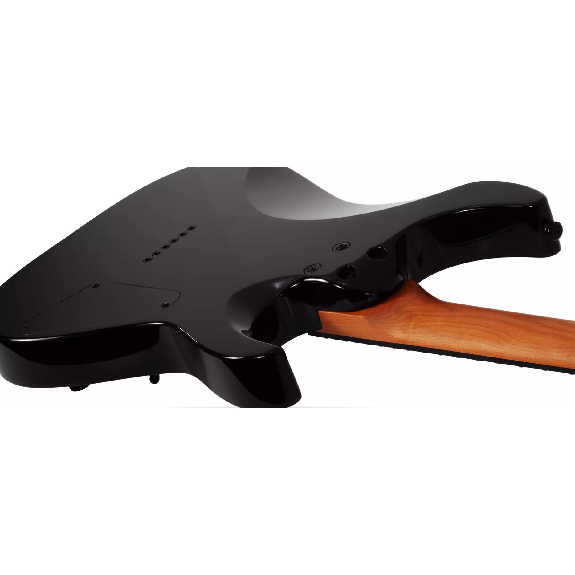 Schecter C-1 Standard Solak Elektro Gitar (Black Fade Burst Burl) 5