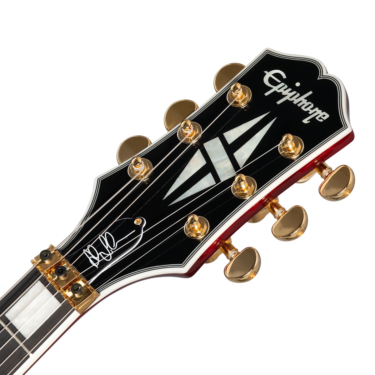 Epiphone Alex Lifeson Les Paul Custom Axcess Elektro Gitar (Ruby) 6