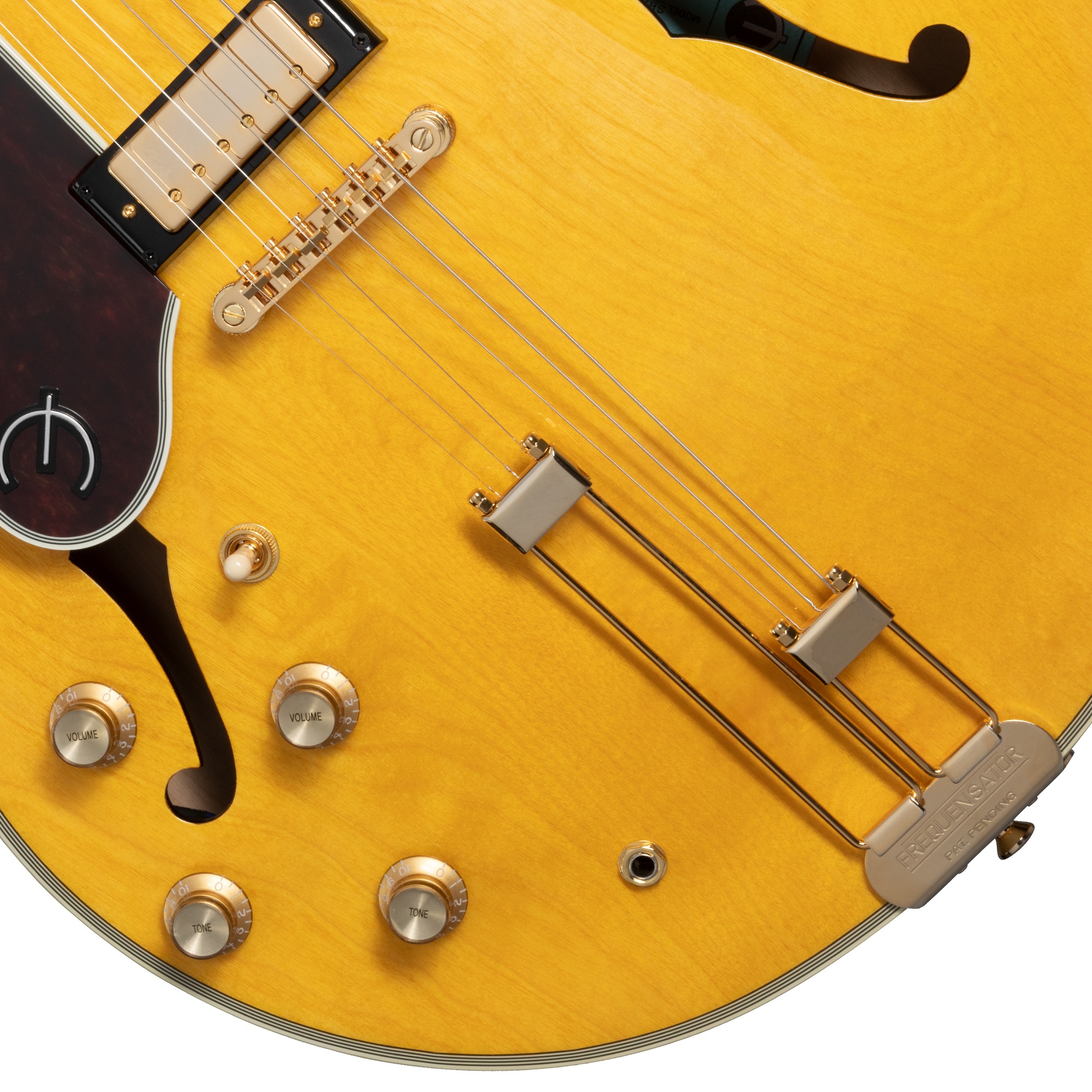 Epiphone Sheraton Frequensator Semi-Hollowbody Solak Elektro Gitar (Natural) 4