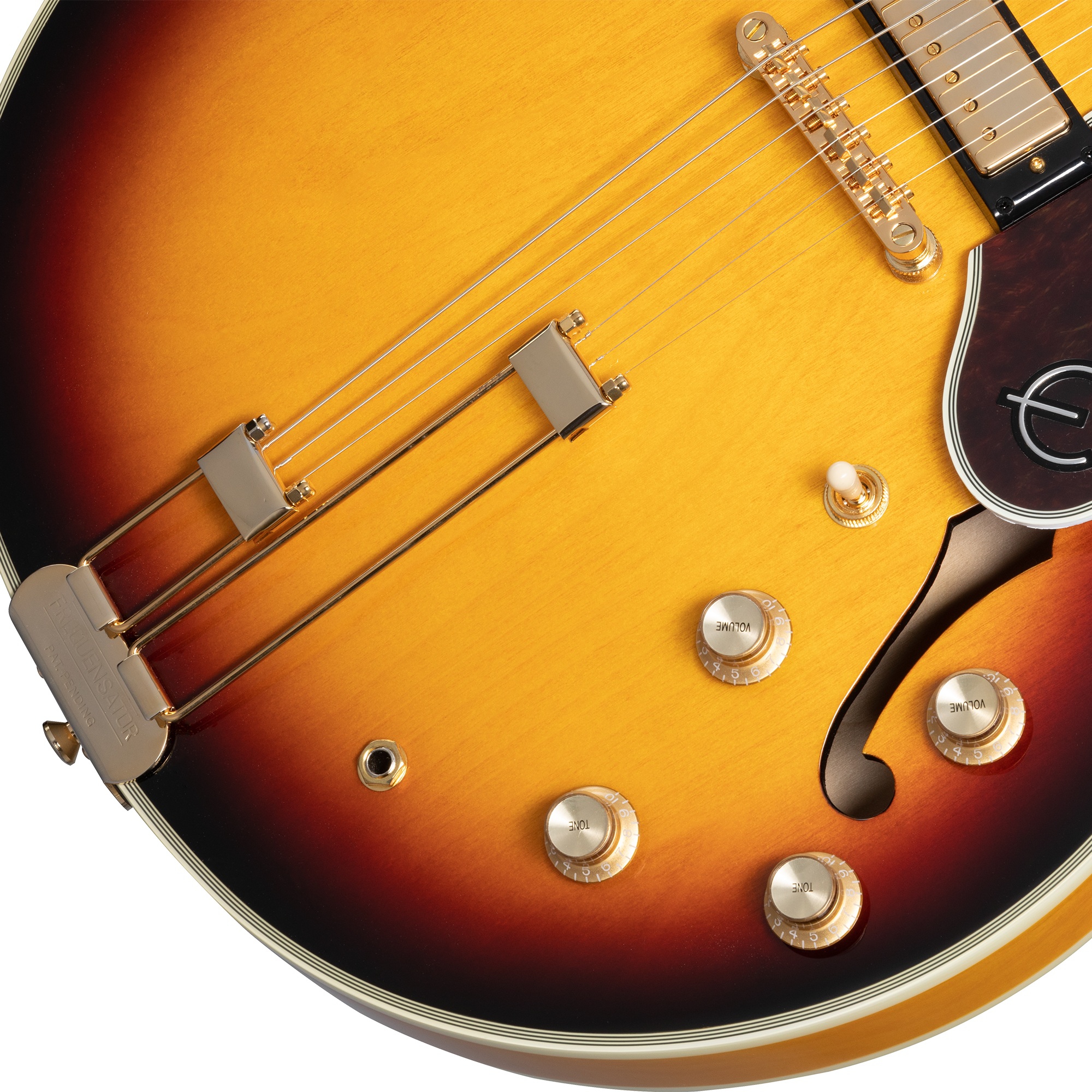 Epiphone Sheraton Frequensator Semi-Hollowbody Elektro Gitar (Vintage Sunburst) 5