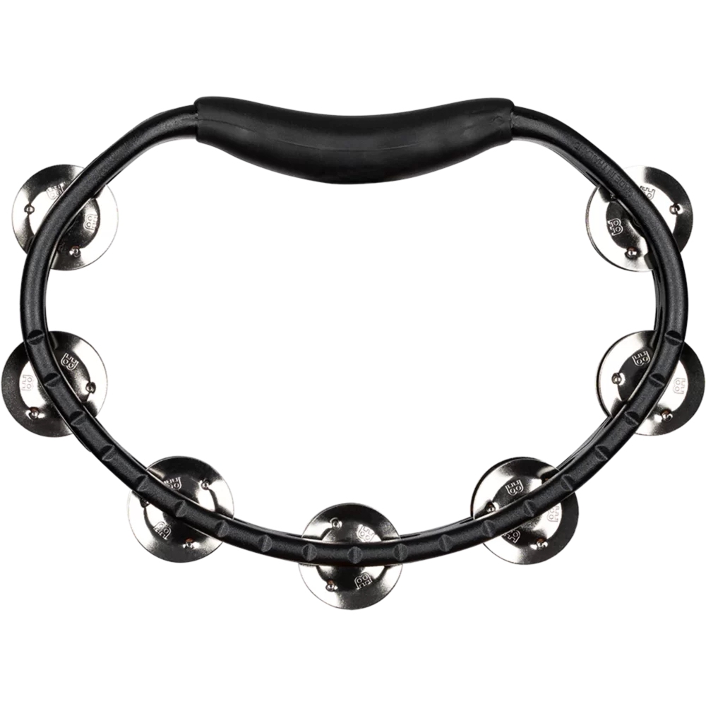 Meinl HTMT1BK ABS Plastic Stainless Steel Jingles 2 Row Tamburin (Siyah) 2