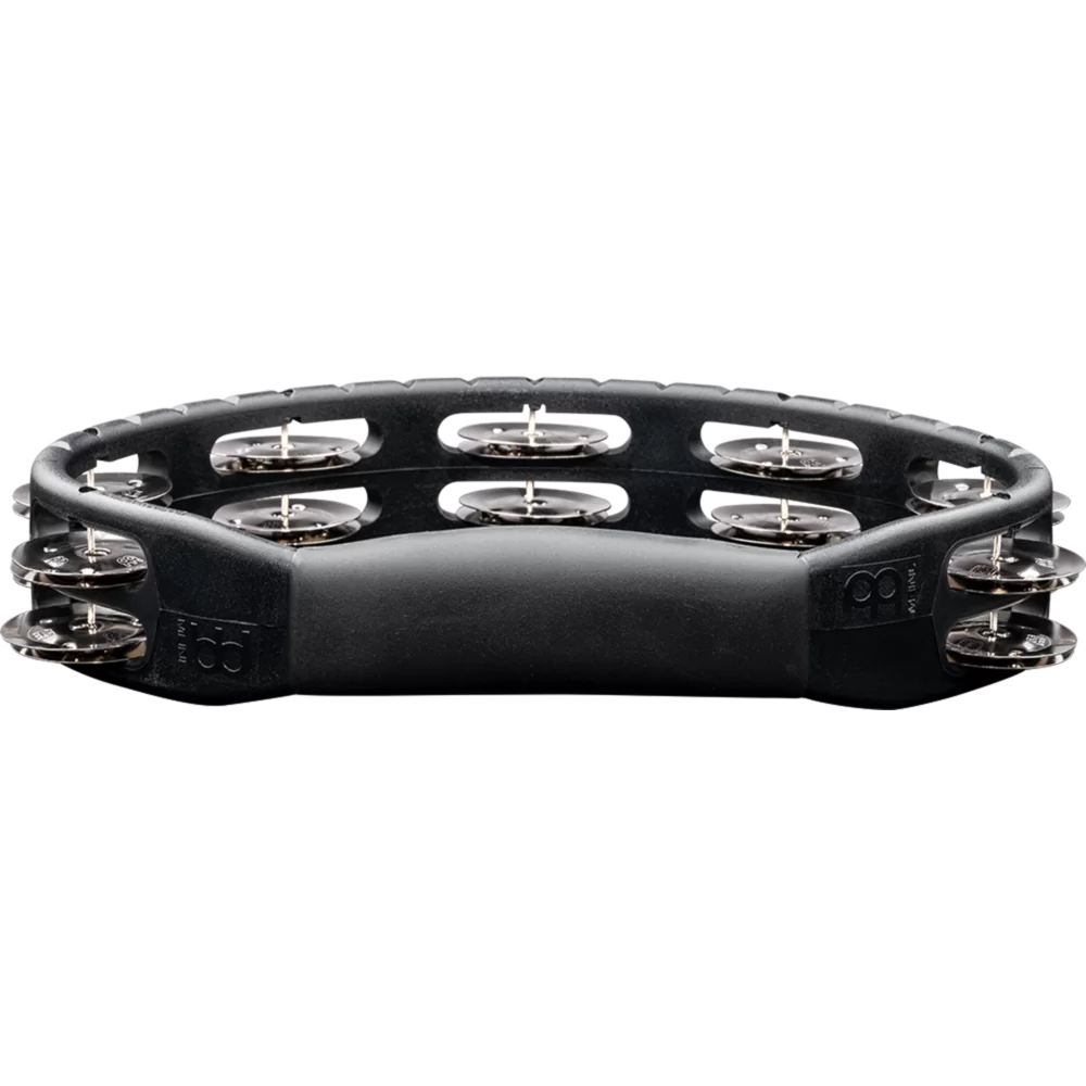 Meinl HTMT1BK ABS Plastic Stainless Steel Jingles 2 Row Tamburin (Siyah) 3