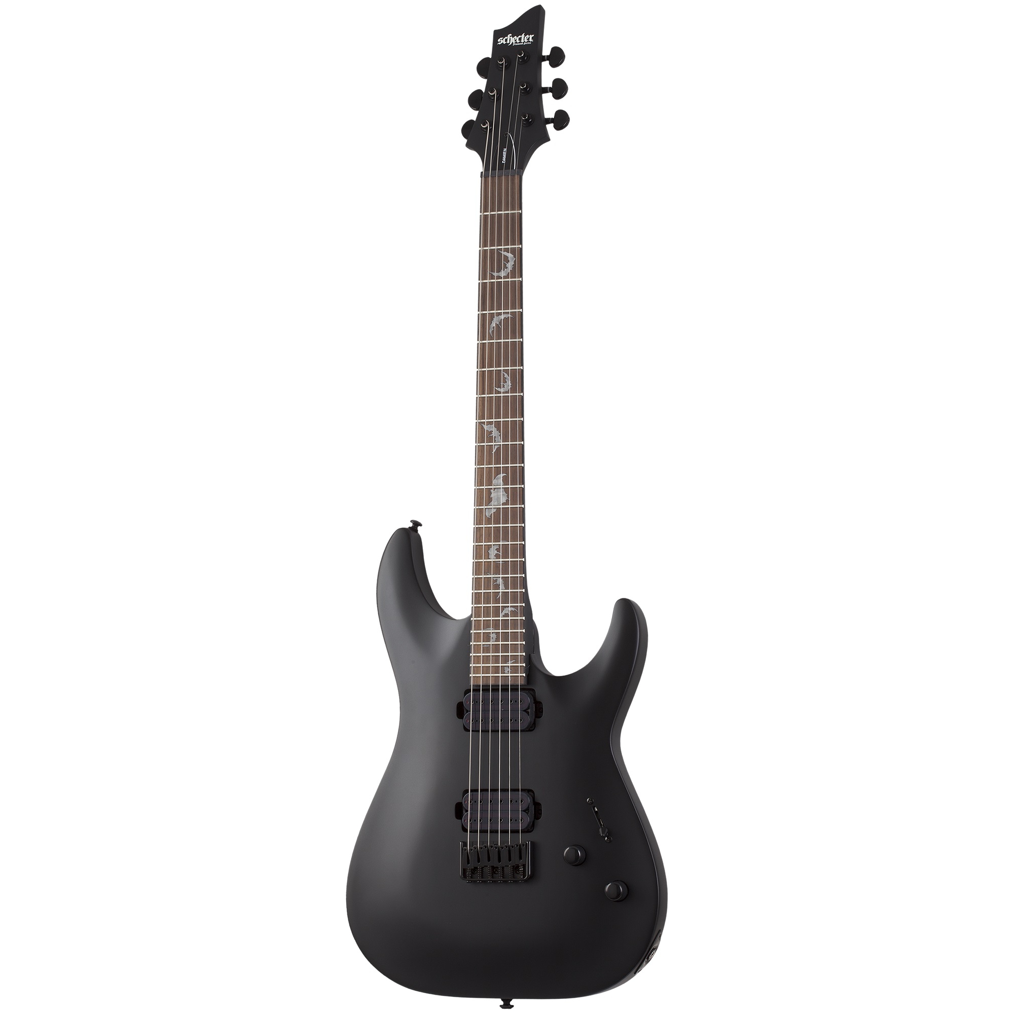 Schecter Damien-6 Elektro Gitar (Satin Black) 1