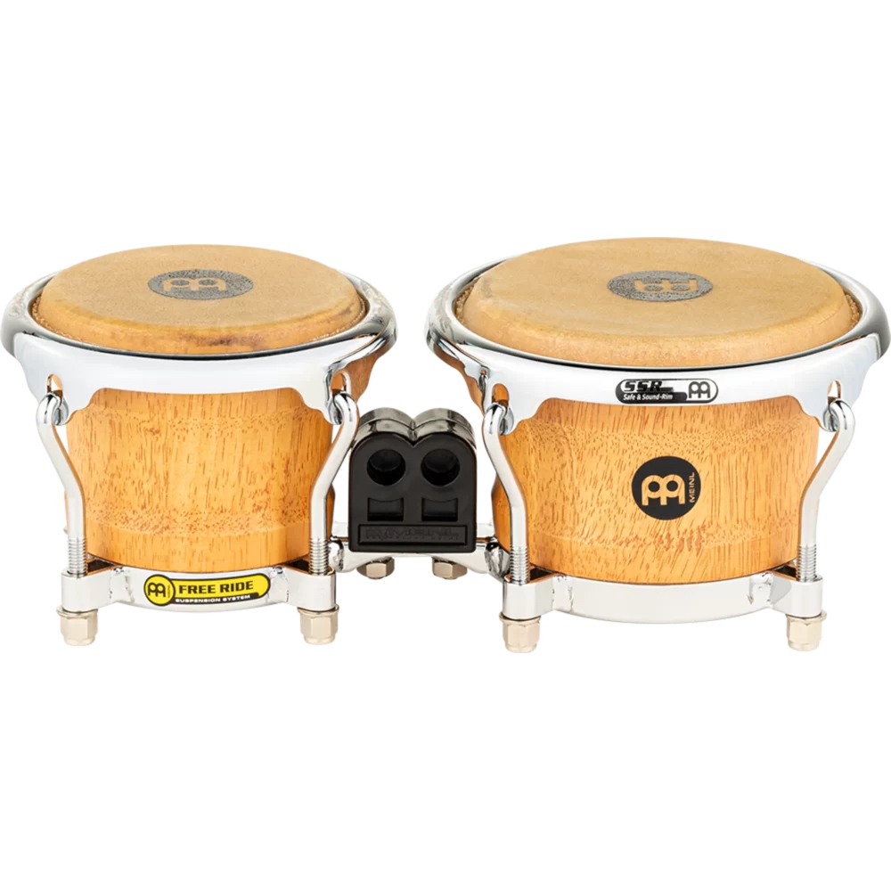 Meinl FWB100SNT-M Free Ride Series 3.5''/ 4.25'' Bongo Set (Natural) 2