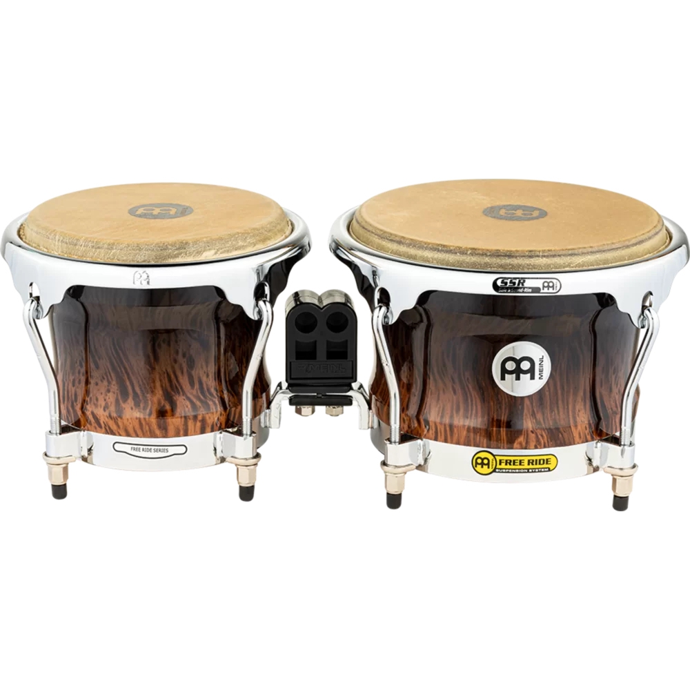 Meinl FWB400BB Free Ride Series 7''/ 8.5'' Bongo Set (Brown Burl) 2