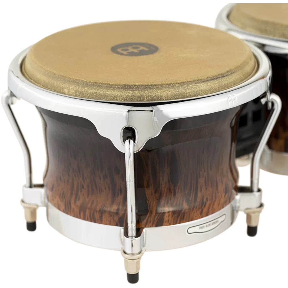 Meinl FWB400BB Free Ride Series 7''/ 8.5'' Bongo Set (Brown Burl) 6