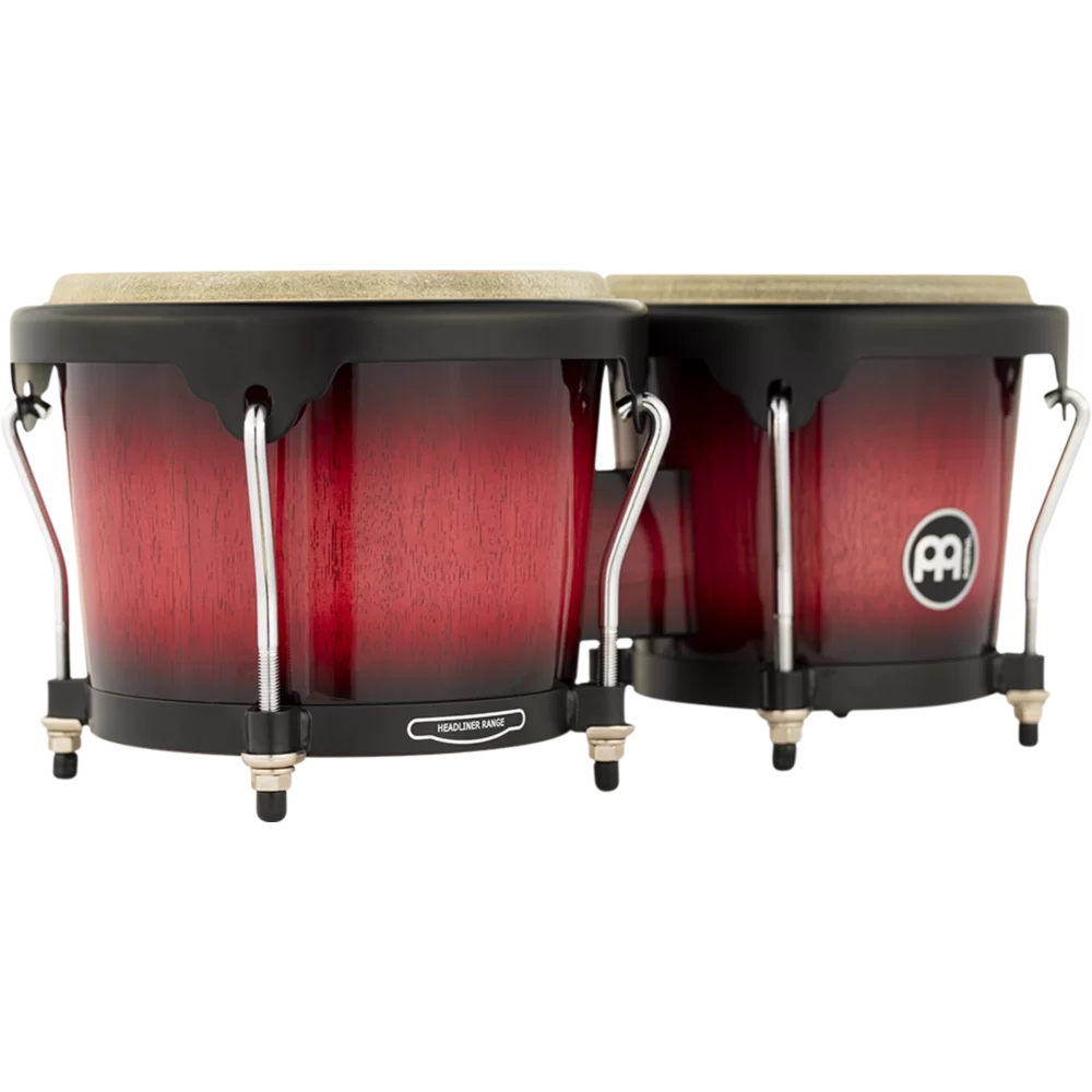 Meinl HB100WRB 6.75''/ 8'' Bongo Set (Wine Red Burst) 5