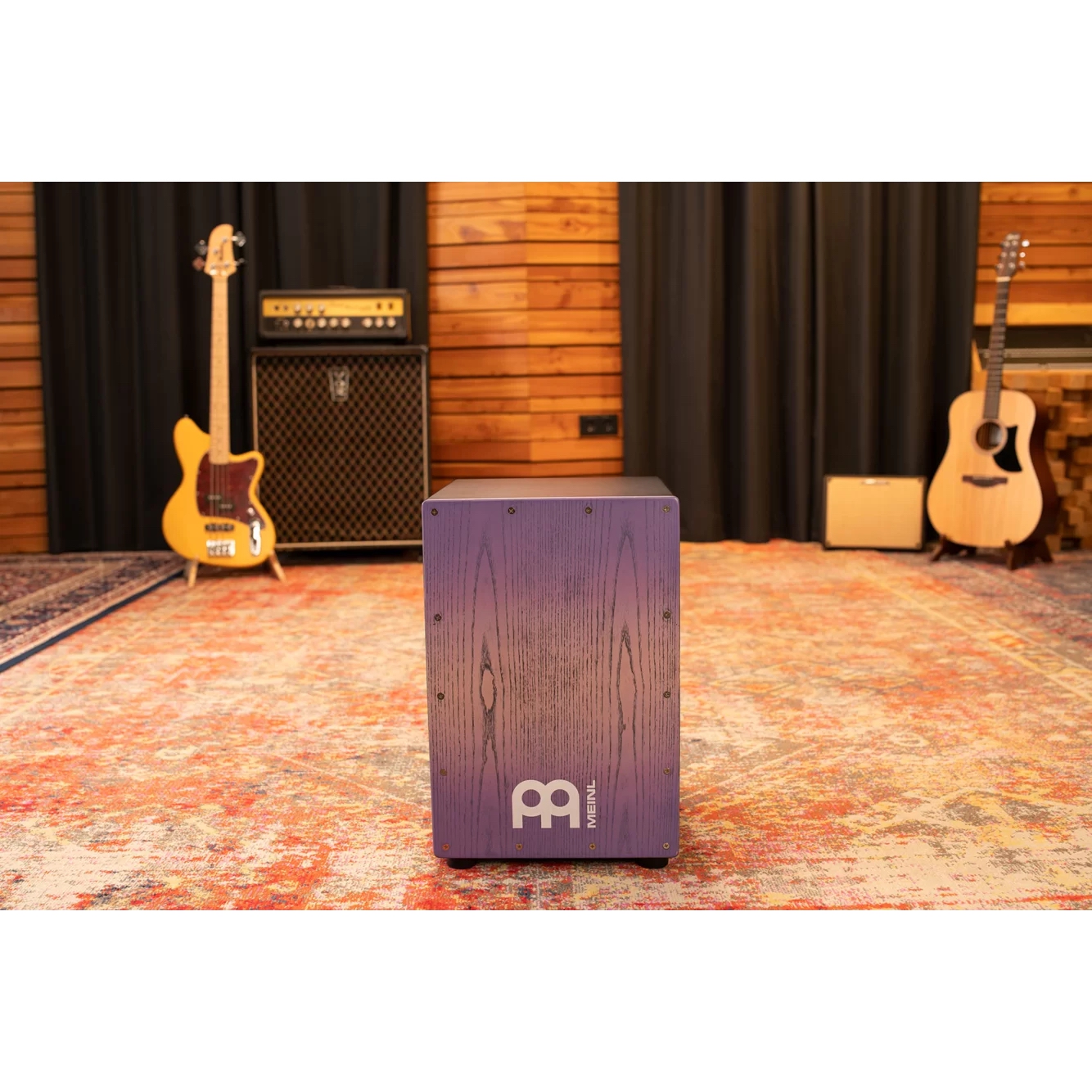 Meinl MCAJ100BK-LPF Frontplate Cajon (Lilac Purple Fade) 9