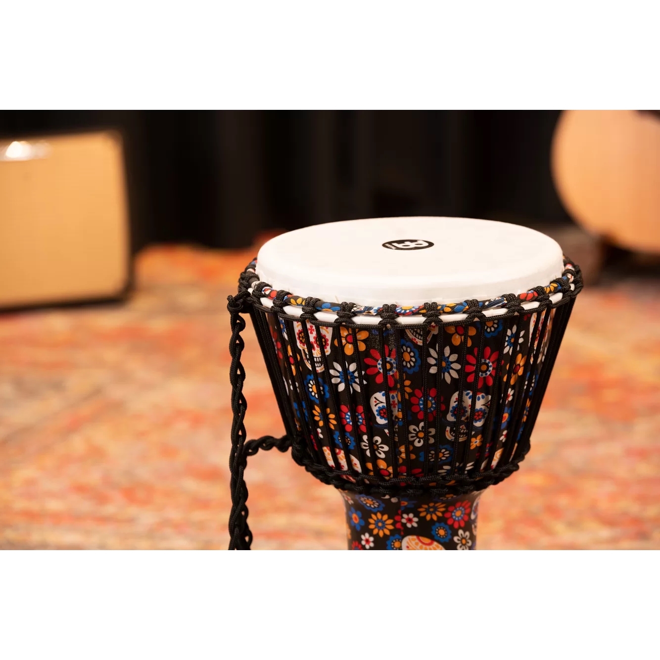 Meinl PADJ7-M-F Travel Series 10" Djembe (Day Of The Dead Finish) 9