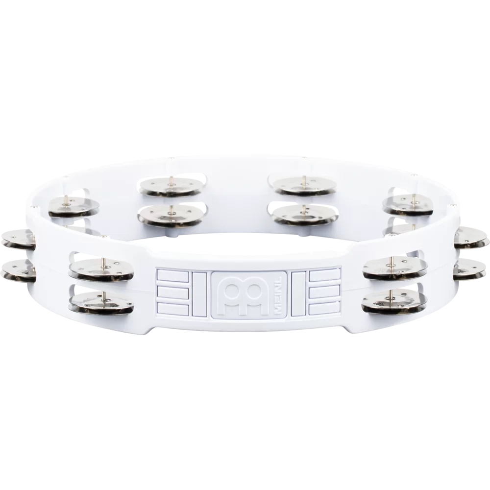 Meinl HTT10WH Stainless Steel Jingle 2-rows 10" Tour Tamburin (Beyaz) 2
