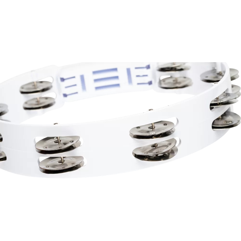 Meinl HTT10WH Stainless Steel Jingle 2-rows 10" Tour Tamburin (Beyaz) 4