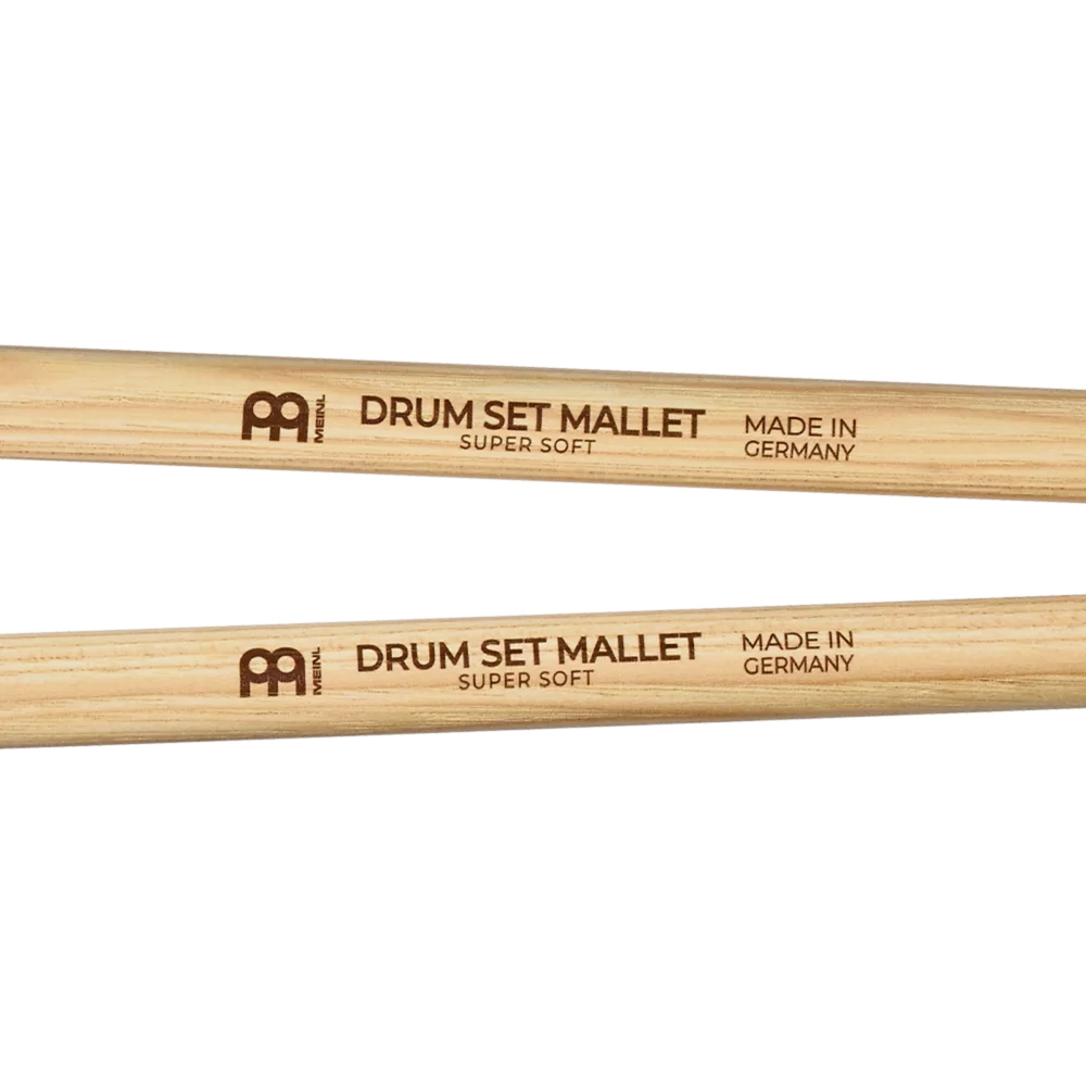 Meinl SB400 Super Soft Drum Set Mallet Stick & Brush (5A Hickory Handle) 3