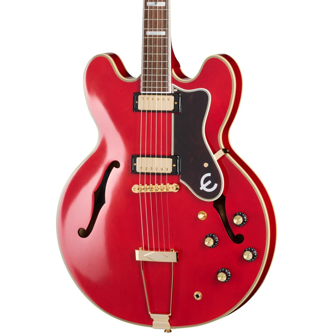 Epiphone Masterbilt Gem Archer Sheraton Elektro Gitar (Cherry Red) 2