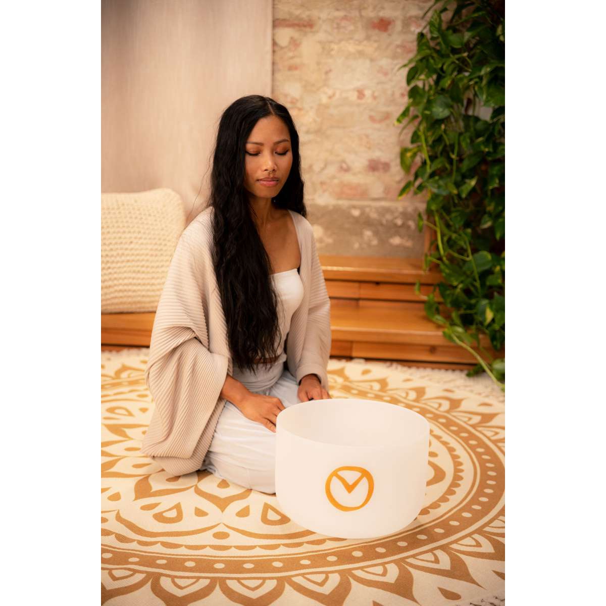 Meinl Sonic Energy 12" Planetary Tuned Crystal Singing Bowl – Synodic Day 194.18 Hz 3