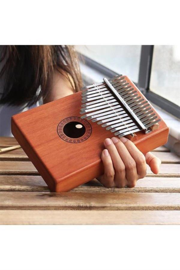 KÖHNER 17 Tuşlu Maun Başparmak Piyanosu Kalimba Seti 3