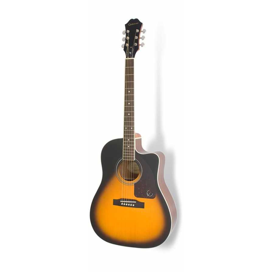 Epiphone J-45EC Studio - Solid Top Fishman Presys-II Elektro Akustik Gitar (Vintage Sunburst) 2