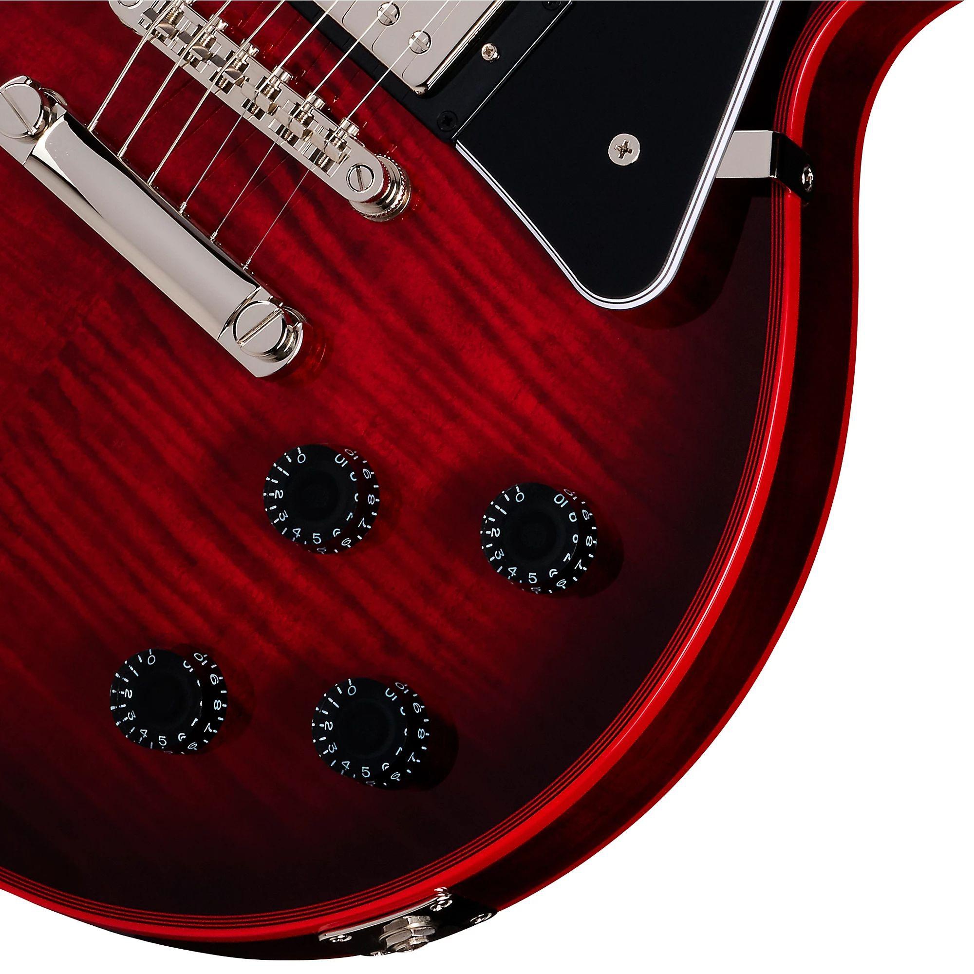 Epiphone Les Paul Custom Widow Elektro Gitar (Red Burst) 4