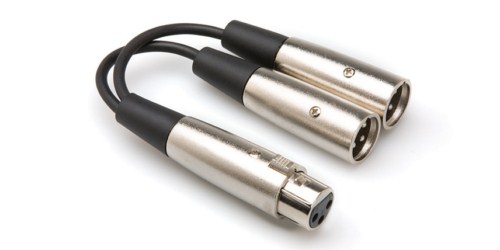 HOSA XLR (F) <-> Dual XLR (M) Y-kablo 1