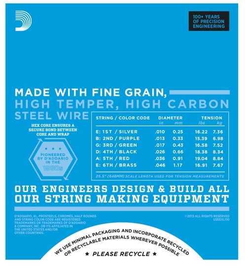 DADDARIO EXL110-3D (3 SET) ELEKTRO GİTAR TEL SETİ, XL, 10-46, NICKEL 2