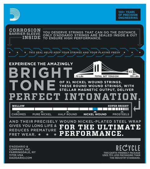 DADDARIO EXL110-3D (3 SET) ELEKTRO GİTAR TEL SETİ, XL, 10-46, NICKEL 3