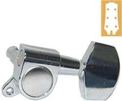 VALENCIA AMH7001CR AKUSTİK GİTAR KULAĞI MACHINE HEAD 3+3SET CHROME 1