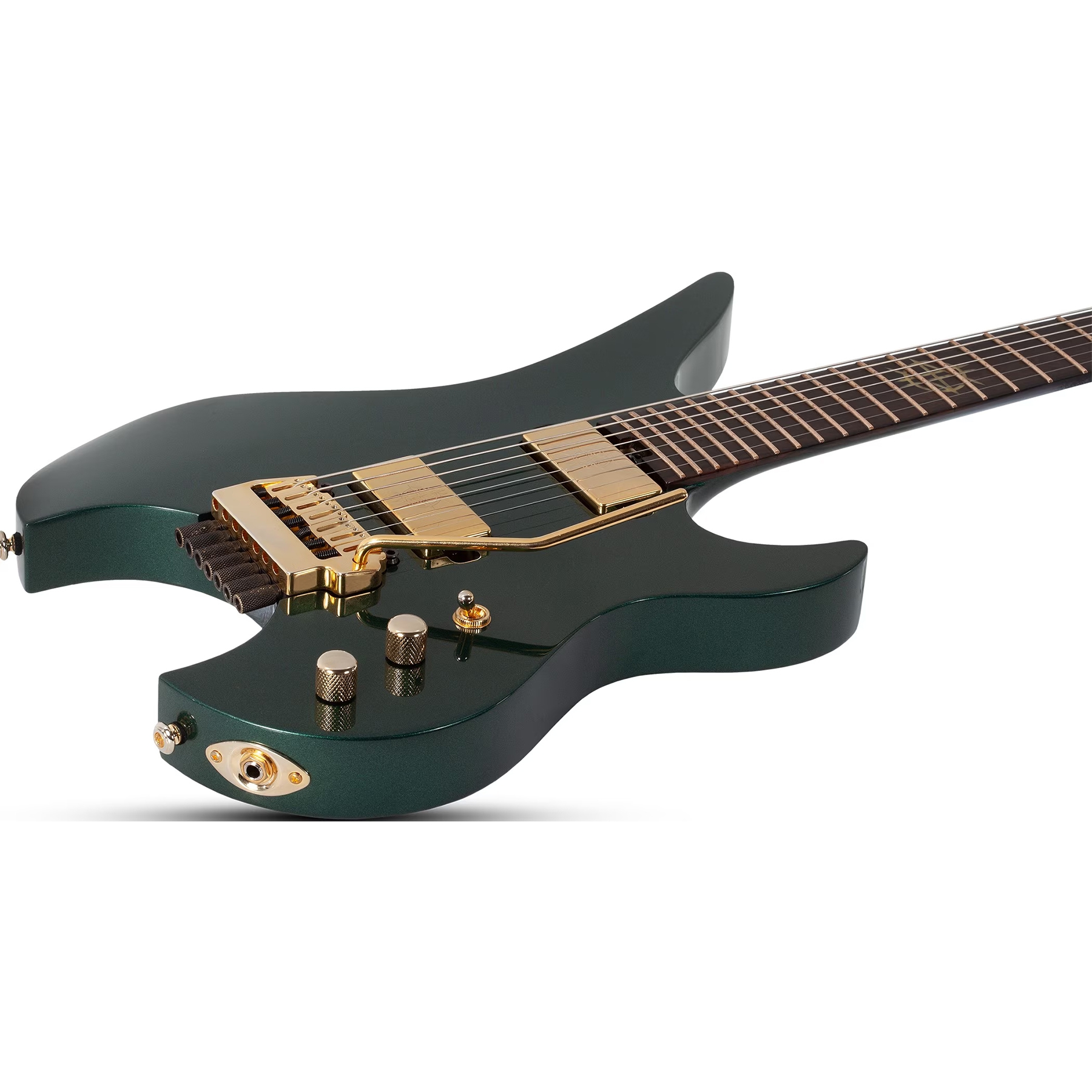 Schecter Synyster Gates Custom 7 TR-S Headless Elektro Gitar (Oak Green Metallic) 2