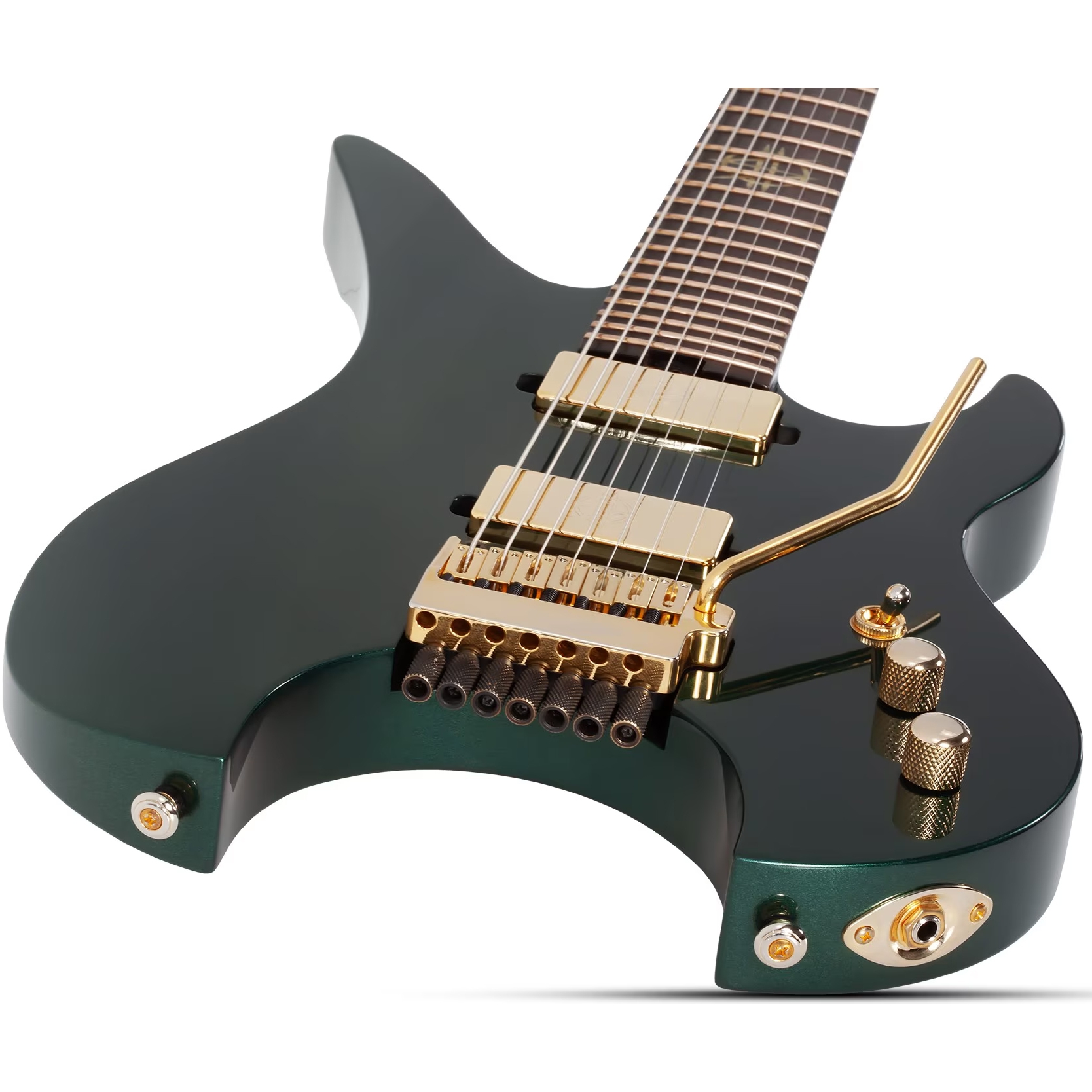 Schecter Synyster Gates Custom 7 TR-S Headless Elektro Gitar (Oak Green Metallic) 3