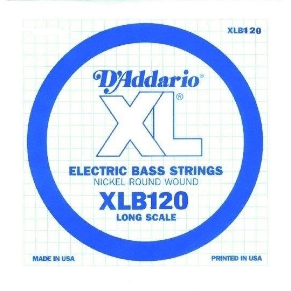 DADDARIO XLB120 BASS TEK TEL, B-(Sİ), XL NICKEL WOUND, 0.120 2
