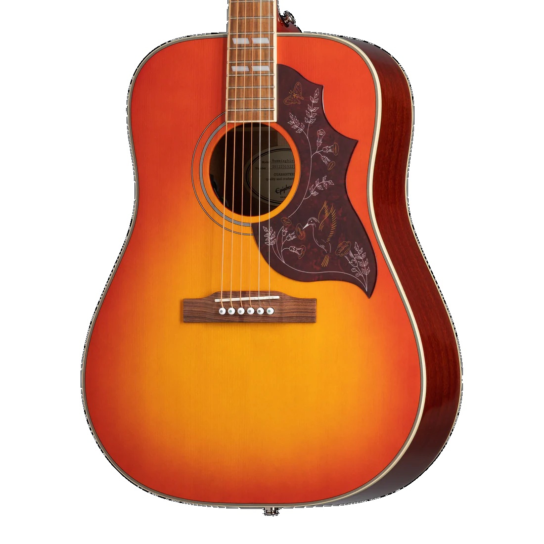 Epiphone Hummingbird Studio Elektro Akustik Gitar (Faded Cherry Sunburst) 3
