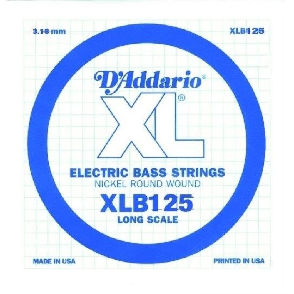 DADDARIO XLB125 BASS TEK TEL, B-(Sİ), XL NICKEL WOUND, 0.125 3