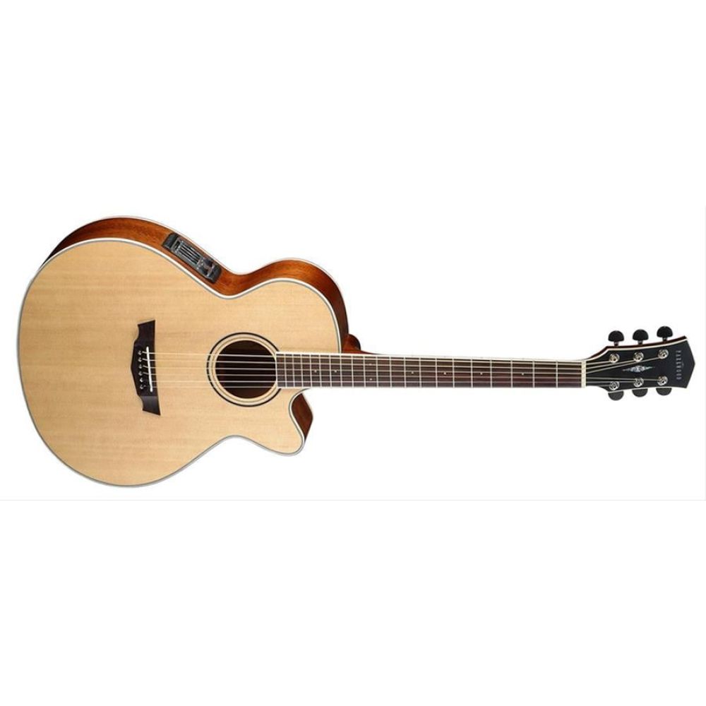 CORT PW370M-NS ELEKTRO AKUSTİK CUTAWAY GİTAR, ÇANTALI, PARKWOOD SERİSİ, FISHMAN EQ 2