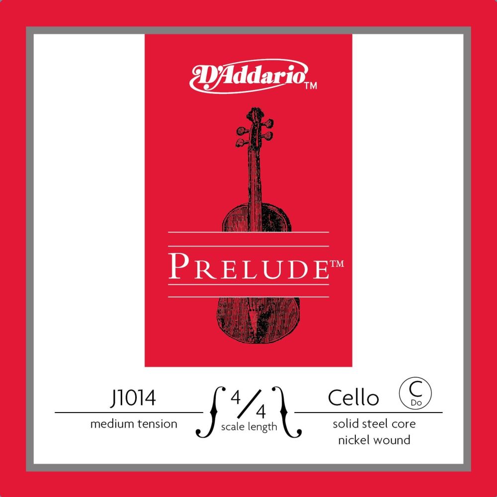 DADDARIO J1014 CELLO TEK TEL, PRELUDE, C-(DO), 4/4, MEDIUM 2
