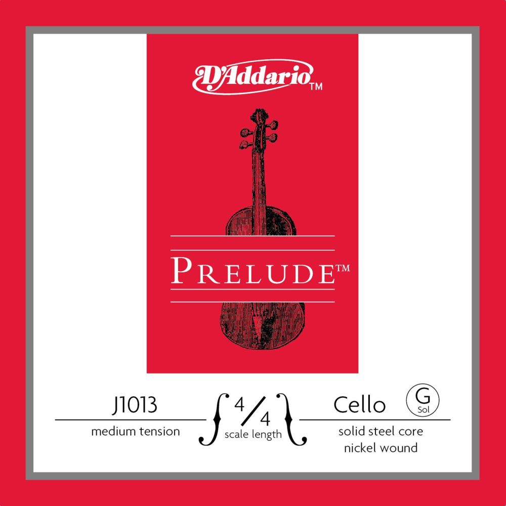 DADDARIO J1013 CELLO TEK TEL, PRELUDE, G-(SOL), 4/4, MEDIUM 2