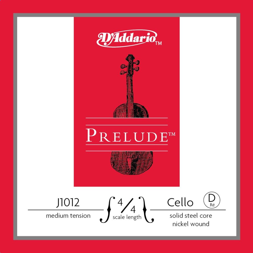 DADDARIO J1012 CELLO TEK TEL, PRELUDE, D-(RE), 4/4, MEDIUM 2