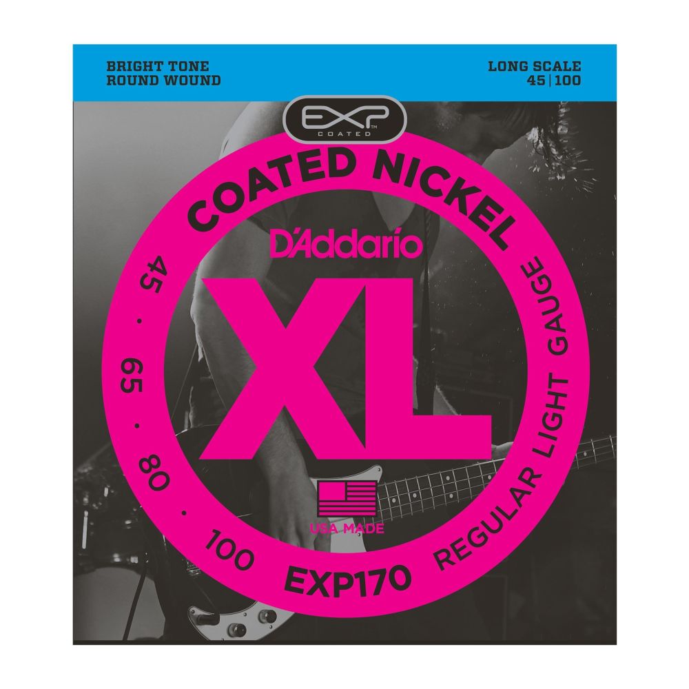 DADDARIO EXP170 BASS GİTAR TEL SETİ, 45-100, COATED NICKEL, REGULAR LIGHT 2