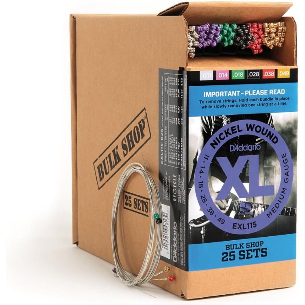 DADDARIO EXL115-B25 (25 SET) ELEKTRO GİTAR TEL SETİ, XL, 11-49, NICKEL 2