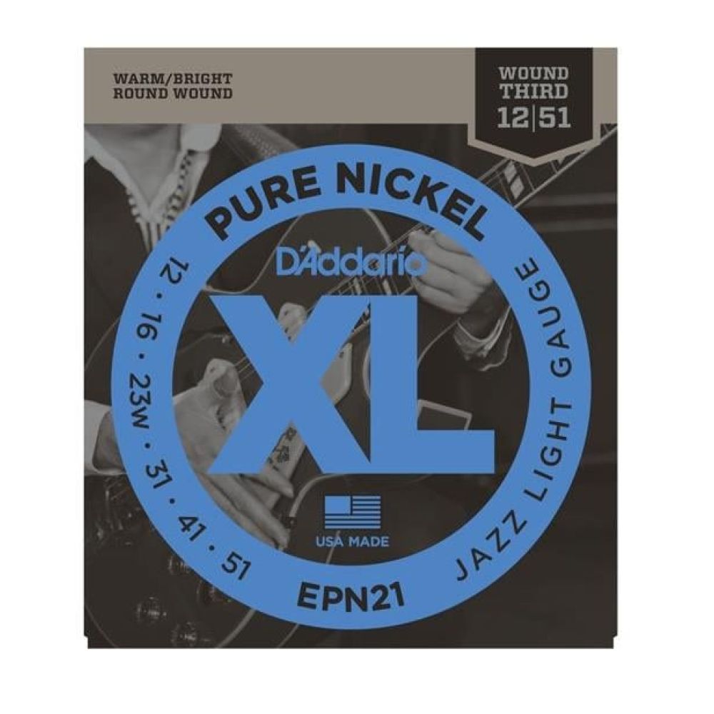 DADDARIO EPN21 ELEKTRO GİTAR SETİ, 12-51, JAZZ LITE 2