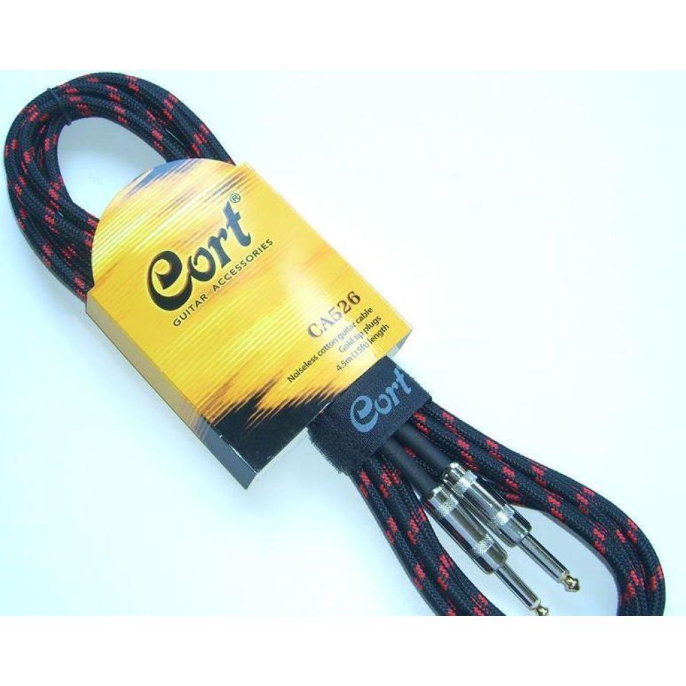 GİTAR KABLO GÜRÜLTÜSÜZ 5M (NOISLESS), SİYAH, GOLD 2