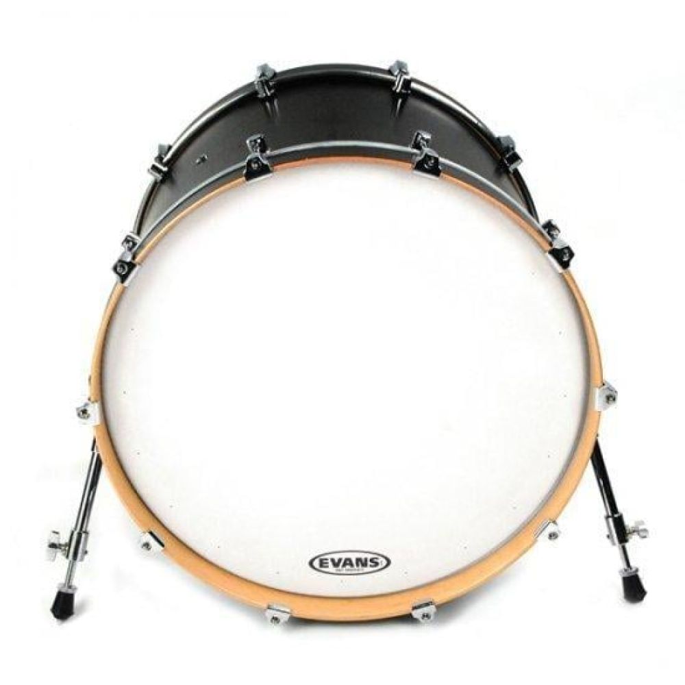 EVANS BD20RACW 20\" DERİ RESONANT KUMLU BEYAZ KİCK ÖN RİNGLİ DELİKSİZ 2