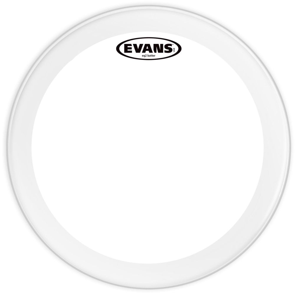EVANS BD20GB2 20\" DERİ KİCK CLEAR RİNGLİ-DELİKLİ ÇİFT KAT (16 MİL) 2
